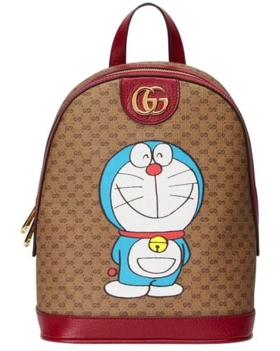 Gucci Natural Doraemon X Small Backpack - Brown
