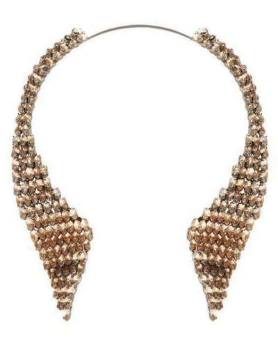 BCBGMAXAZRIA Shadow Blush Stone Collar Necklace - Metallic