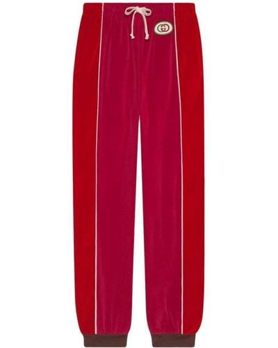 Gucci Chenille Harem Style Pant - Red
