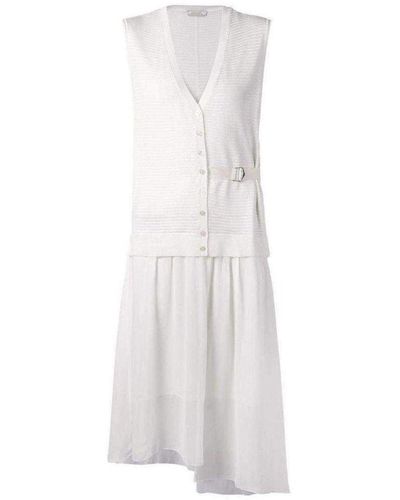Nina Ricci White Wool & Silk Dress