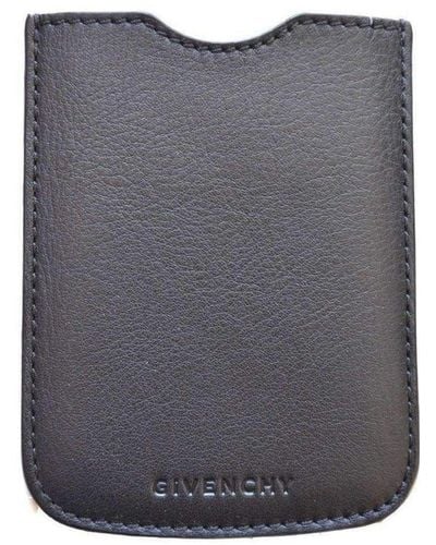 Givenchy Black Leather Phone Or Credit Card Case