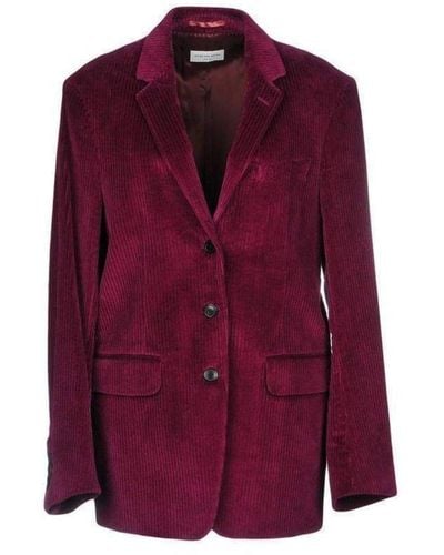 Dries Van Noten Stretch-cotton Corduroy Jacket - Purple