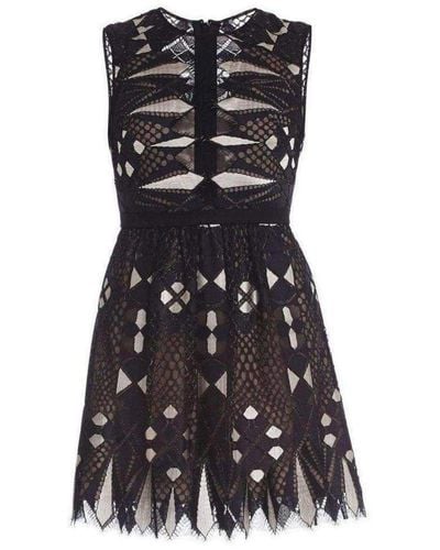 BCBGMAXAZRIA Kailey Sleeveless A-line Dress - Black