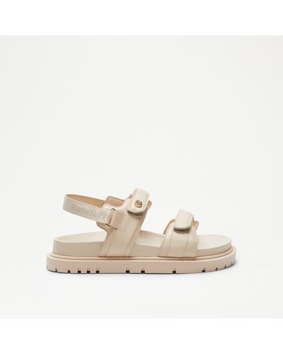 Russell & Bromley Trax Cleated Sole Sandal - White