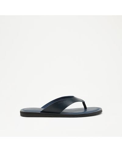 Russell & Bromley Claremont Toe Post Sandal - Blue