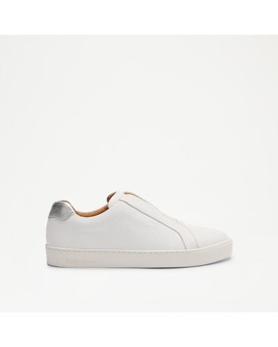 Russell & Bromley Pear Laceless Trainer - White