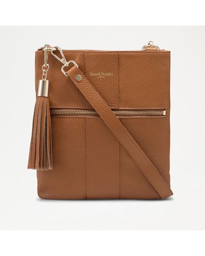 Russell & Bromley Rogue Women's Tan North/south Tassel Crossbody - Brown