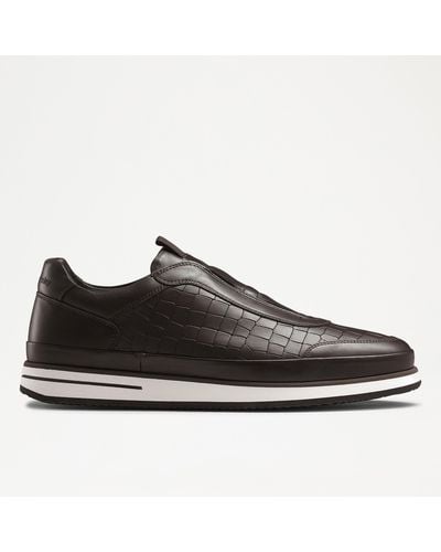 Russell & Bromley San Giusto Oxford Laceless Trainer - Black