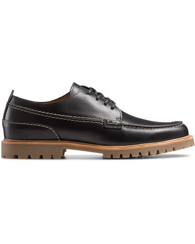 Russell & Bromley Seminole Moccasin Cleated Sole Derby - Black