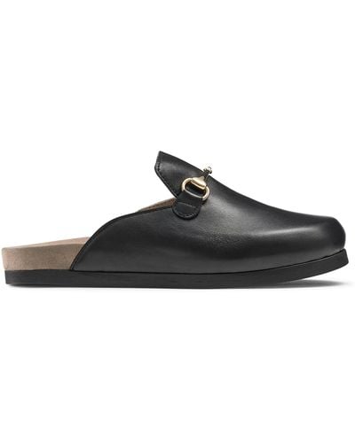 Russell & Bromley Dellacasa Snaffle Loafer Mule - Black