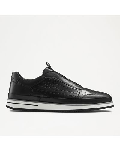 Russell & Bromley San Giusto Oxford Laceless Trainer - Black