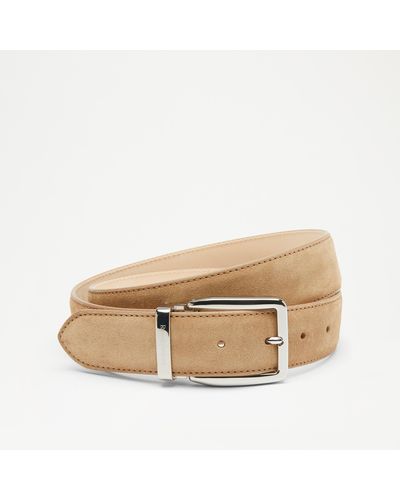 Russell & Bromley Tango Men's Neutral Classic Buckle Belt - Natural