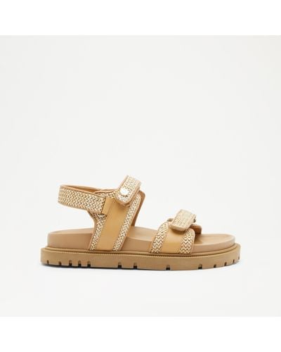 Russell & Bromley Trax Cleated Sole Sandal - Natural