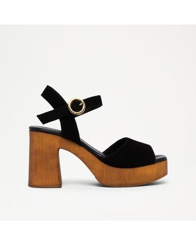 Russell & Bromley Willow Through Sole Platform Sandal - Black