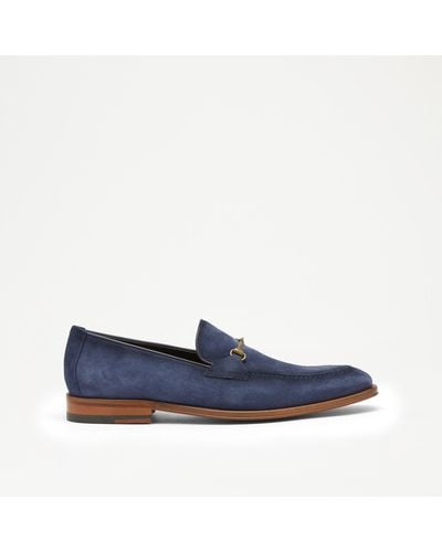 Russell & Bromley Legacy Men's Blue Antique Snaffle Brushed Loafer