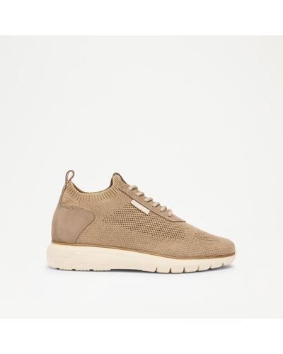 Russell & Bromley Inglesby Knit Lace Up Runner - Natural