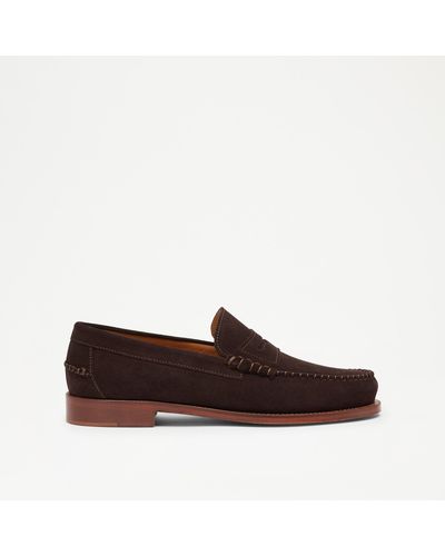 Russell & Bromley Dartmouth Men's Brown Moccasin Saddle Loafer