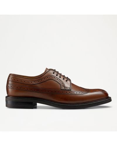 Russell & Bromley Southport Rubber Sole Derby - Brown