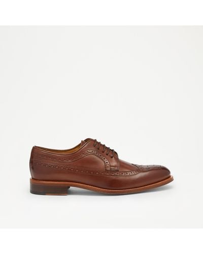Russell & Bromley Morris Oxford Brogue Lace Up - Brown
