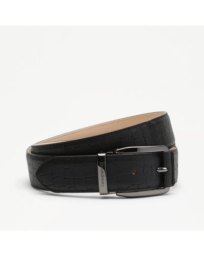 Russell & Bromley Sanmarino Mens Leather Belt - Black