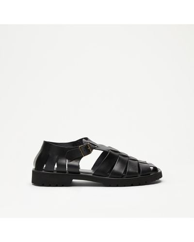 Russell & Bromley Beachley Closed Toe Fisherman Sandal - Black