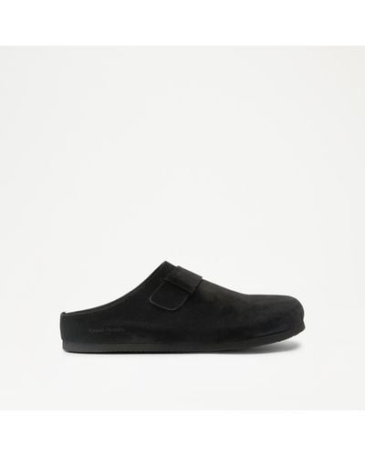 Russell & Bromley Remedy Suede Clog - Black
