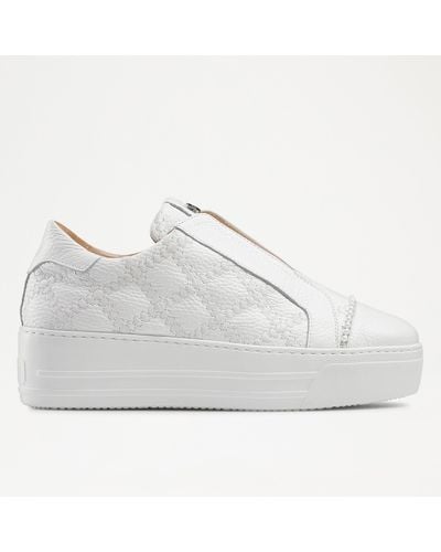 Russell & Bromley Seawalk Laceless Trainer - White