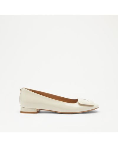 Russell & Bromley Daisy Statement Trim Flat - Natural