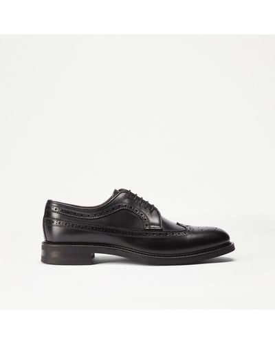 Russell & Bromley Southport Rubber Sole Derby - Black