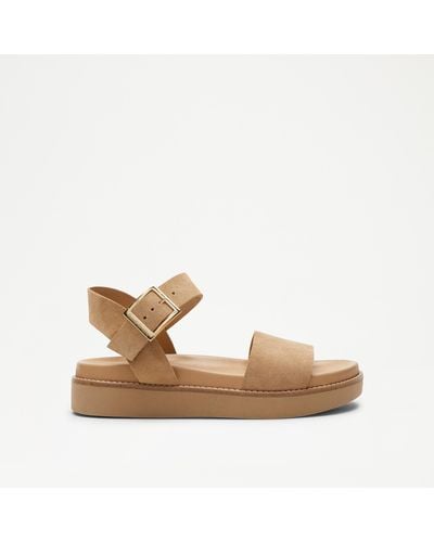 Russell & Bromley Chicago Sporty Flatform Sandal - Natural