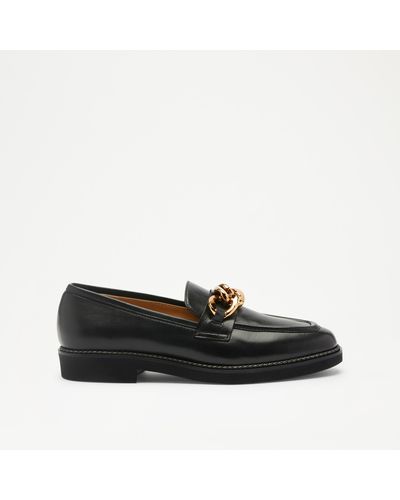 Russell & Bromley Cleopatra 3 Ring Loafer - Black