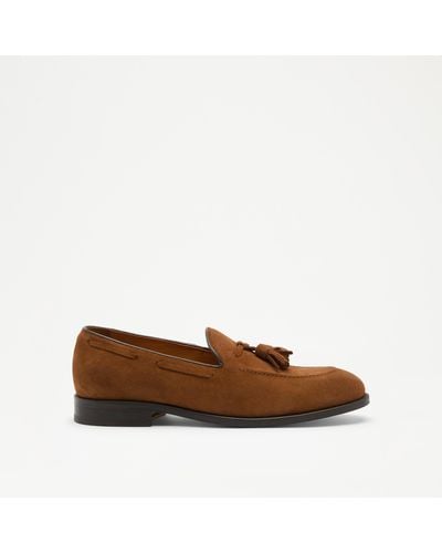 Russell & Bromley Yale Lace Tassel Loafer - Brown