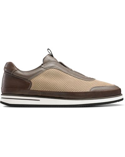 Russell & Bromley San Giusto Oxford Laceless Trainer - Brown