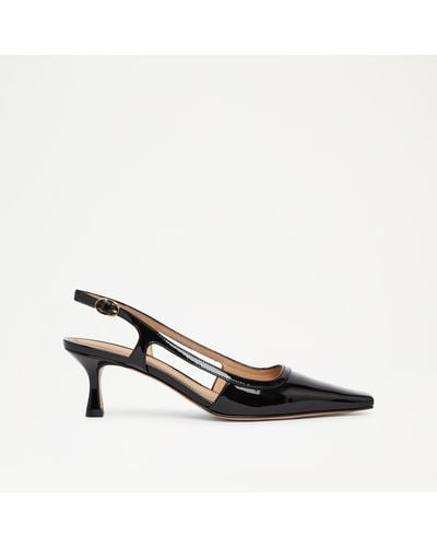 Russell & Bromley Snipped Women's Black Snipped Toe Slingback