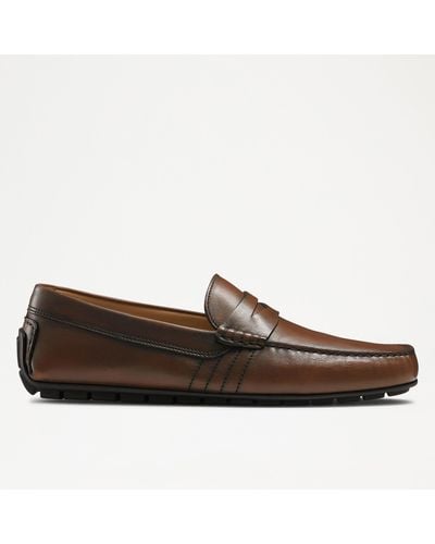 Russell & Bromley Soft Wear+ Men's Brown Driver