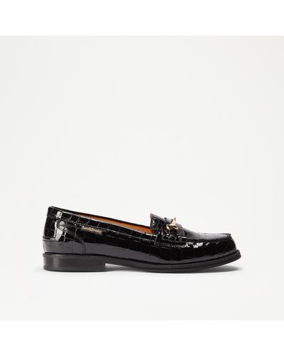 Russell & Bromley Brewster Snaffle Trim Loafer - Black