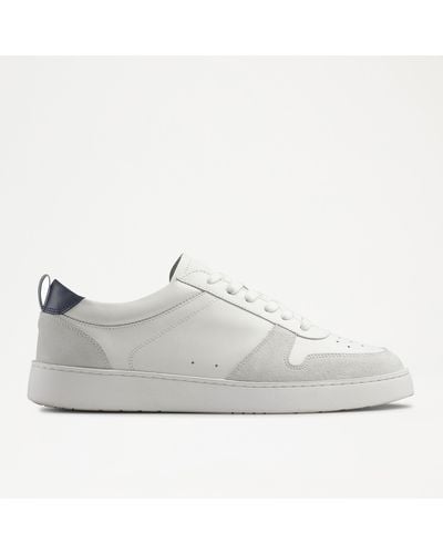 Russell & Bromley Rebound Toe Guard Wedge Trainer - White
