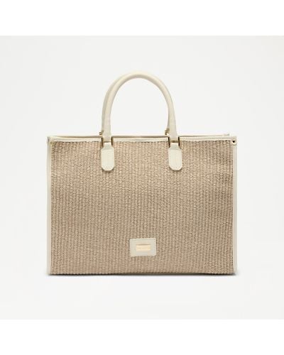 Russell & Bromley Aries Raffia Tote Bag - Natural