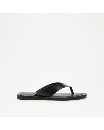 Russell & Bromley Claremont Toe Post Sandal - Black