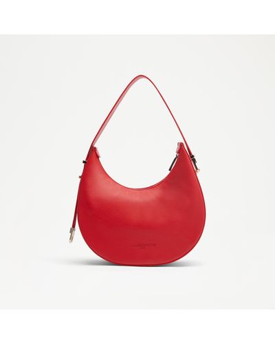 Russell & Bromley Milan Women's Red Curved Shoulder Bag