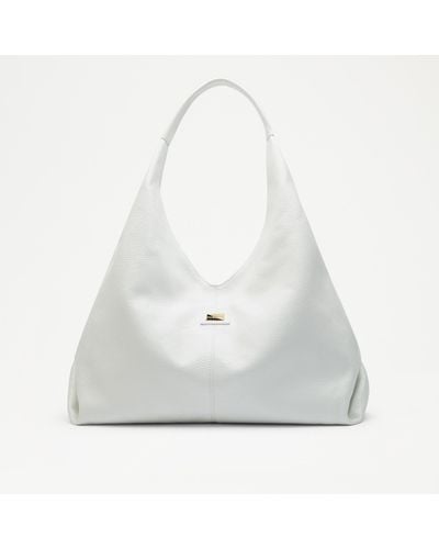 Russell & Bromley Everyday Women's White Leather Oversized Shopper Shoulder Bag