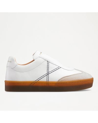 Russell & Bromley Dash Laceless Low Trainer - White
