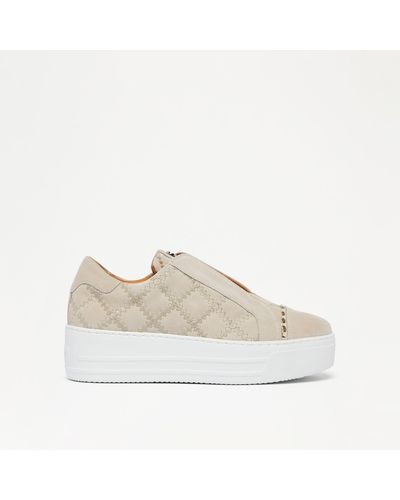 Russell & Bromley Seawalk Women's Neutral Laceless Trainer - Natural