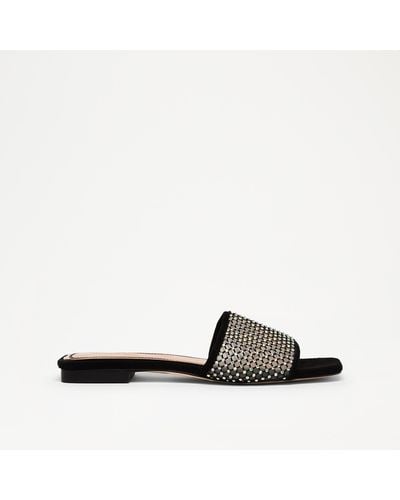 Russell & Bromley Easy Square Toe Slide - Black