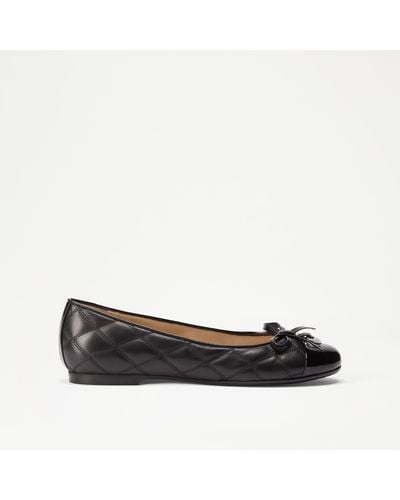 Russell & Bromley Charming Quilted Ballet Flat - Black