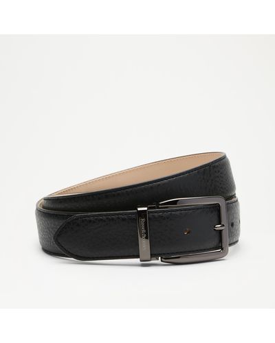 Russell & Bromley Tango Leather Belt - Black