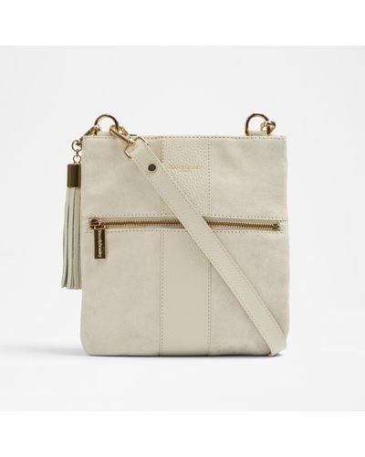Russell & Bromley Rogue Women's Cream North/south Tassel Crossbody - Natural