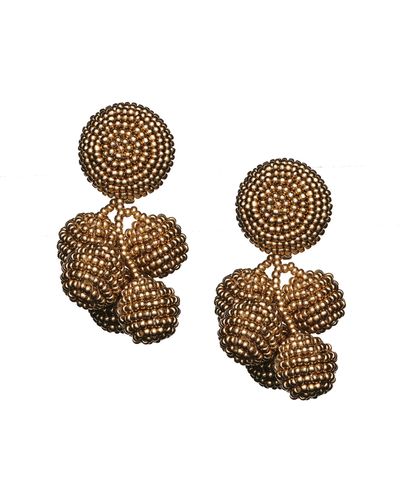 Sachin & Babi Mini Coconuts Earrings - Metallic