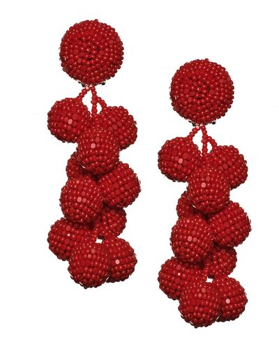 Sachin & Babi Coconuts Earrings - Red