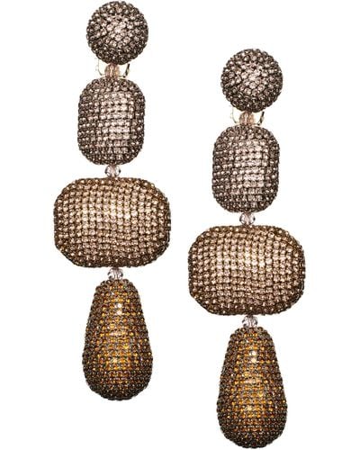 Sachin & Babi Josephine Crystal Earrings - Metallic